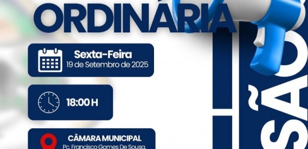 Cmara de So Jos de Espinharas realizar mais uma ordinria nesta sexta-feira, dia 19 de Setembro