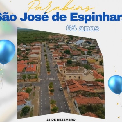 Homenagem da c�mara de S�o Jos� de Espinharas ao anivers�rio de 64 anos de emancipa��o pol�tica do munic�pio