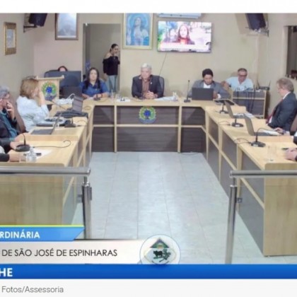 Vereadores participam de mais uma sess�o ordin�ria da c�mara de S�o Jos� de Espinharas realizada nesta quarta-feira (22)